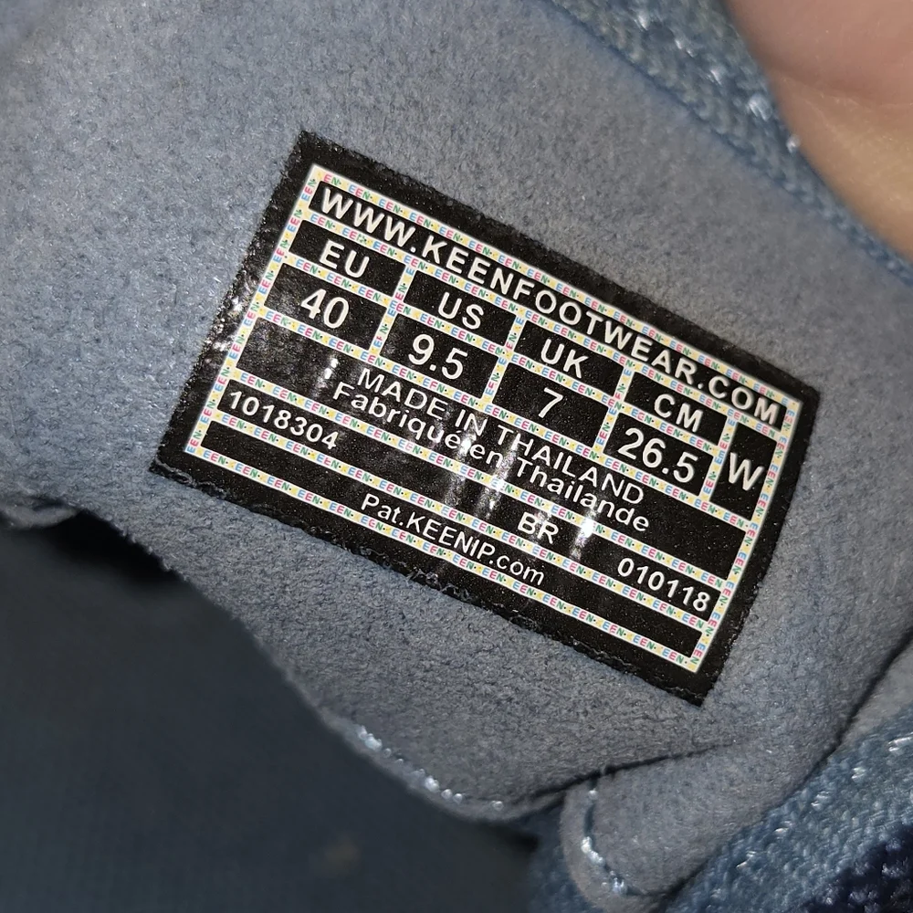 Keen Elsa Casual Blue Lace-Textured Sneakers 9.5 - Picture 3 of 12